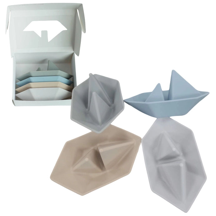 Floating Boats Silicone Bath/Baby Pool Toy Set