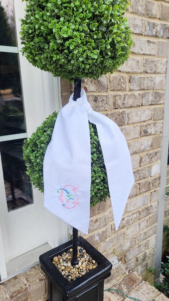 Customized Linen Wreath Sashes