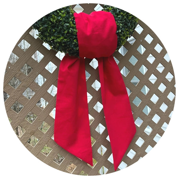 Customized Linen Wreath Sashes