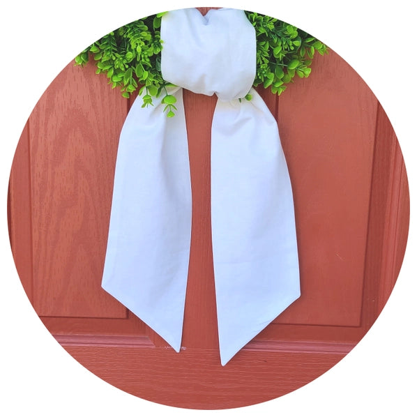 Customized Linen Wreath Sashes