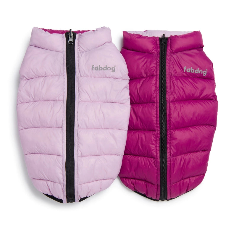 Reversible Dog Puffer Coat (Pink/Purple)