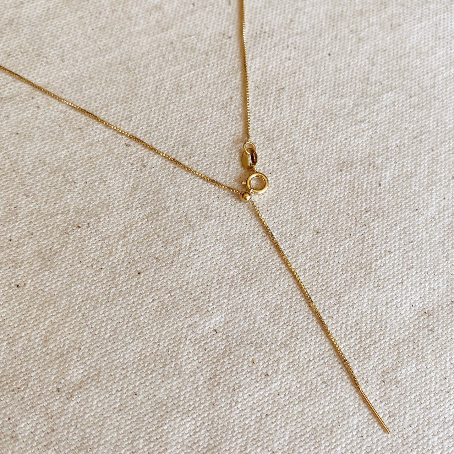 18k Gold Filled Adjustable Sizing Necklace