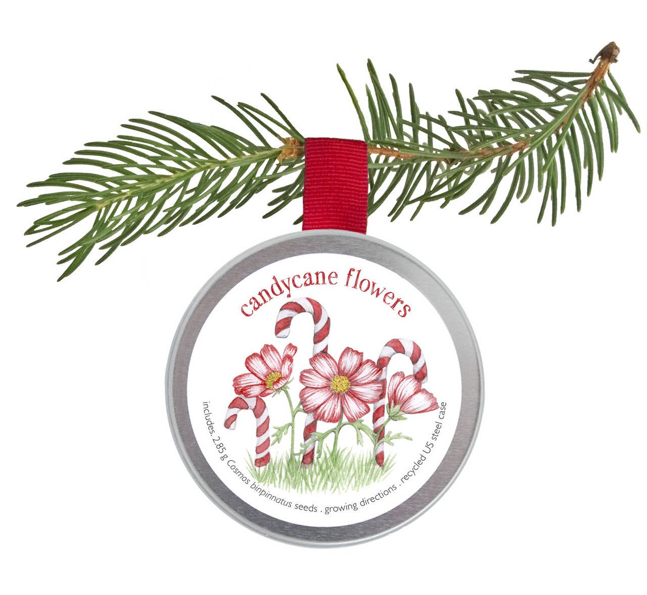 Kids Garden Sprinkle Ornaments | Candy Cane Flowers