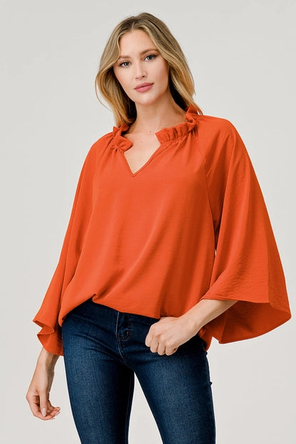 Lizzie Blouse (Orange)