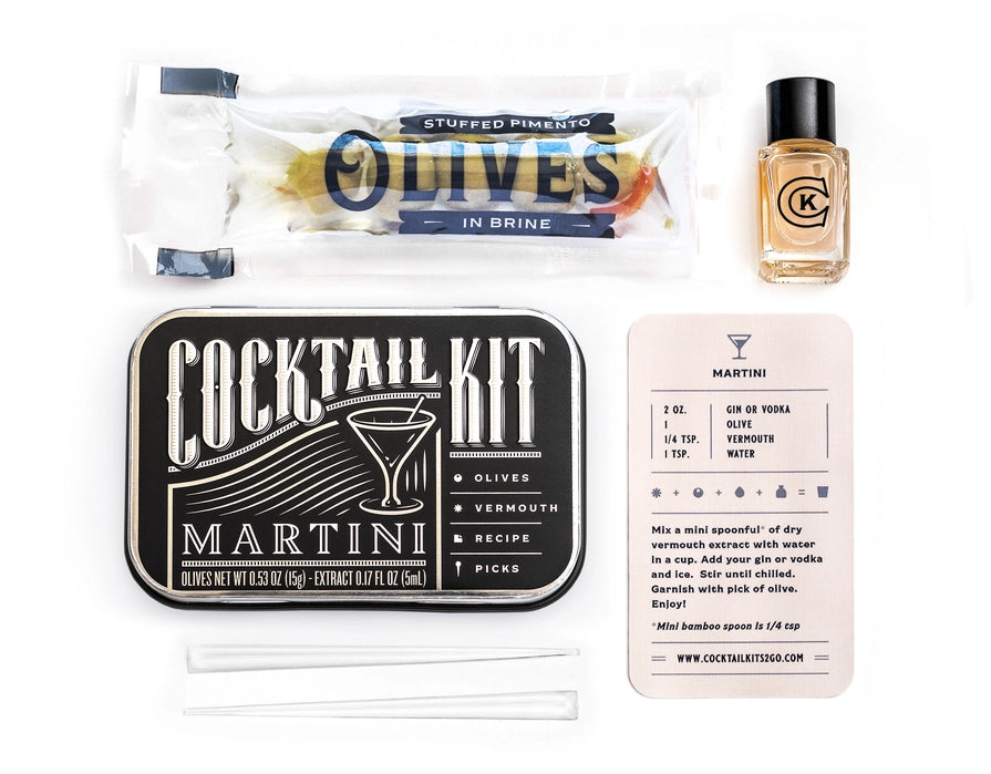 Pocket-Sized Cocktail Kits with Executive Travel Carrying Case