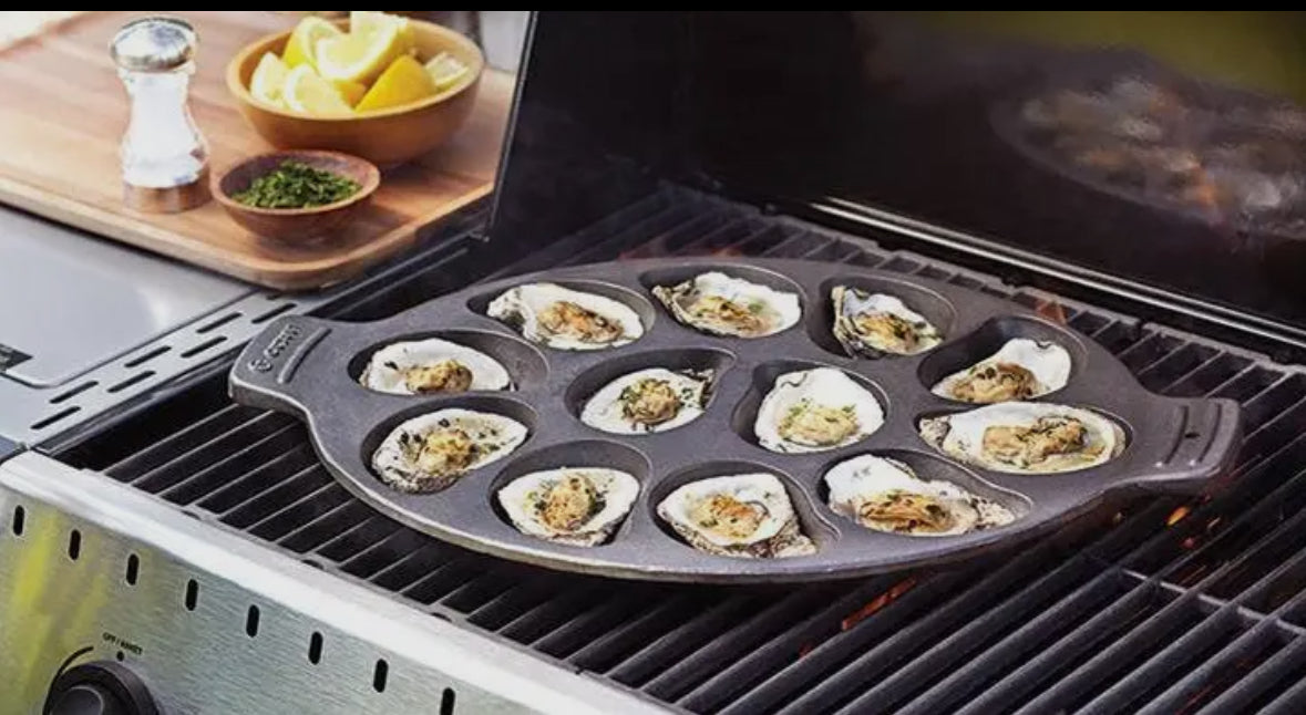 Cast Iron Oyster Grill Pan