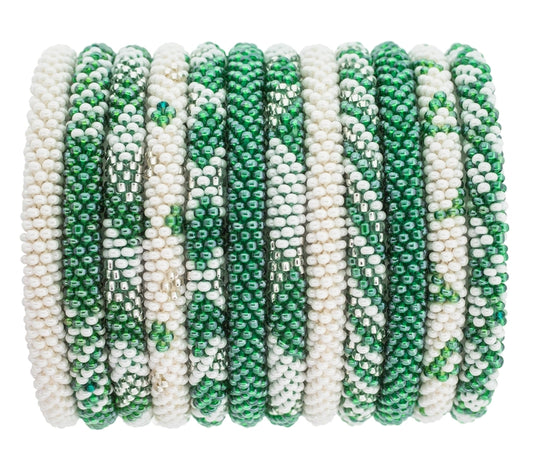 Roll-On Beaded Bangle Bracelets (set of 3) (ready to ship!)