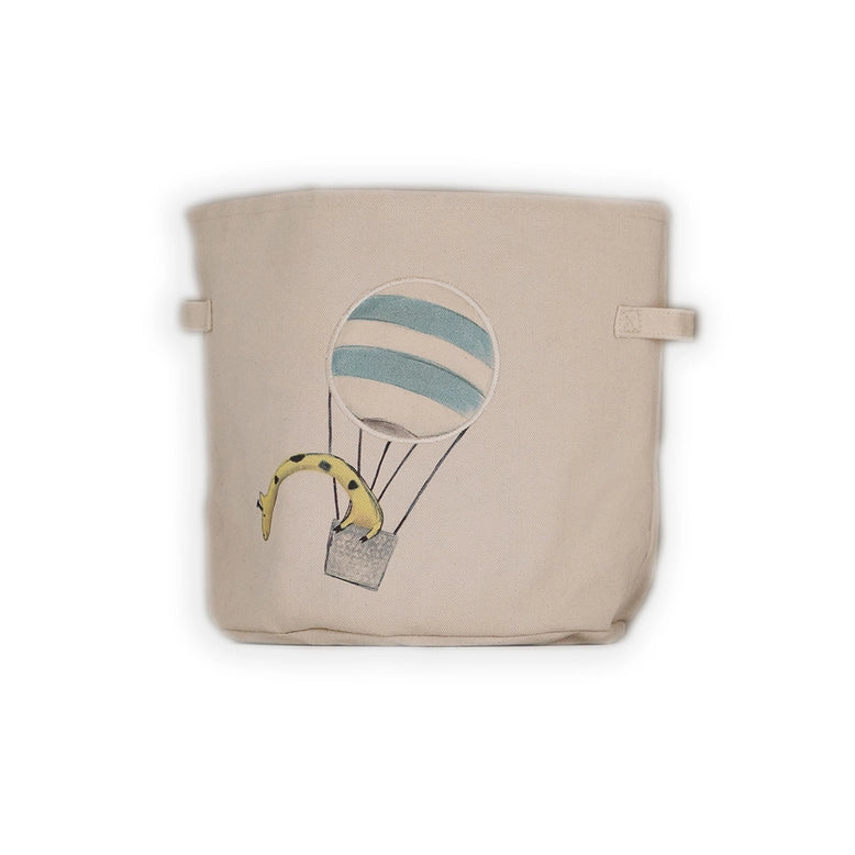 Kids Canvas Basket/Storage Bin (Jules the Giraffe)