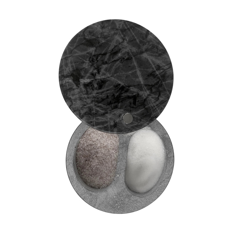 Marble Dual Salt + Pepper Cellar