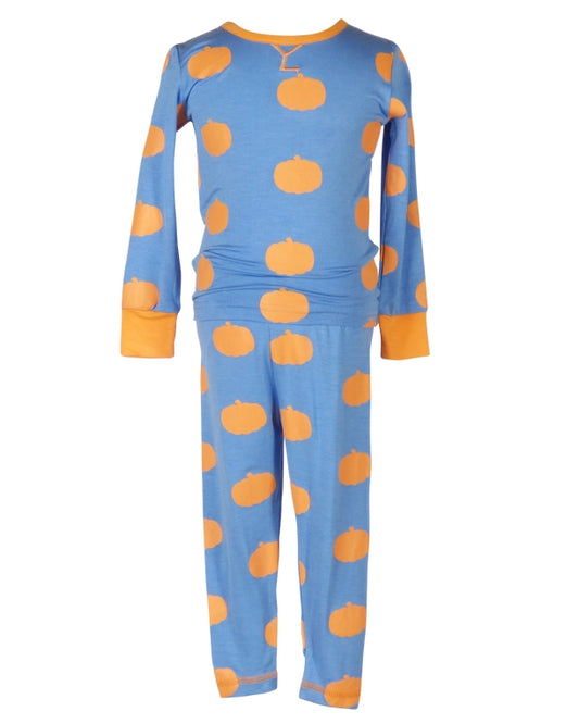 Kids Pumpkin Lambie Jammies (2 colors)