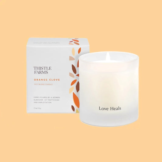 Thistle Farms Orange Clove Soy Wax Candle