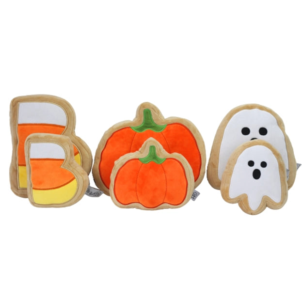 Boo Halloween Sugar Cookie Dog Toys (Set of 3)