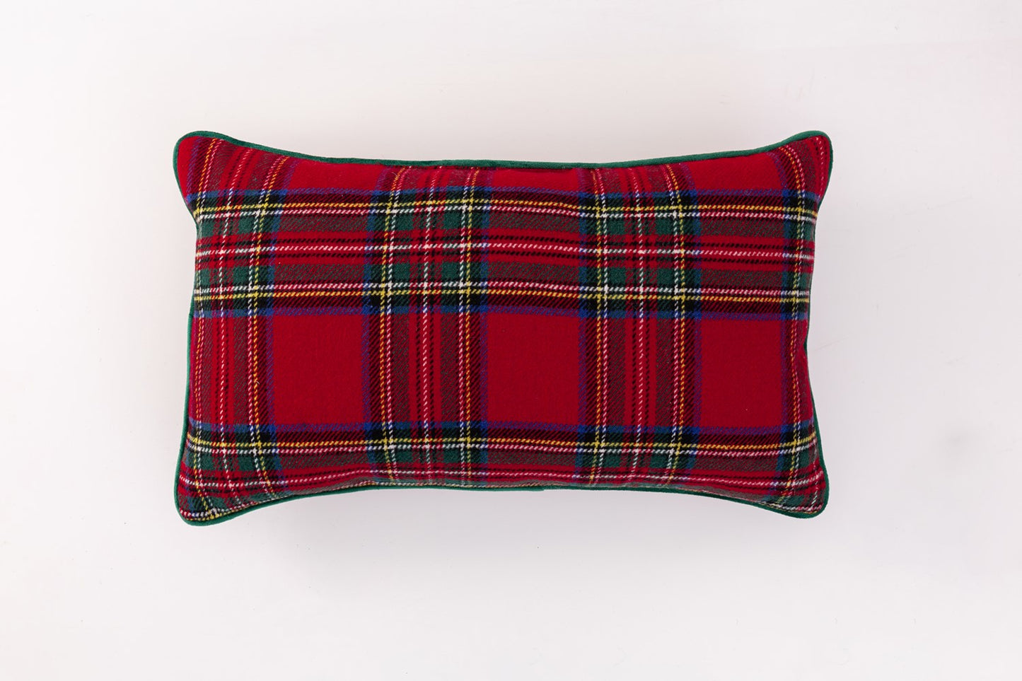 Christmas Plaid Lumbar Pillow (personalize it!)