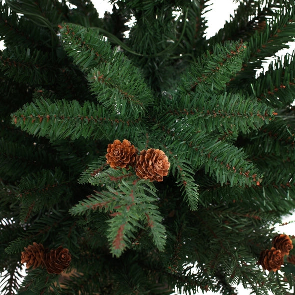 4-Foot Pre-Lit Asheville Fir Potted Christmas Tree