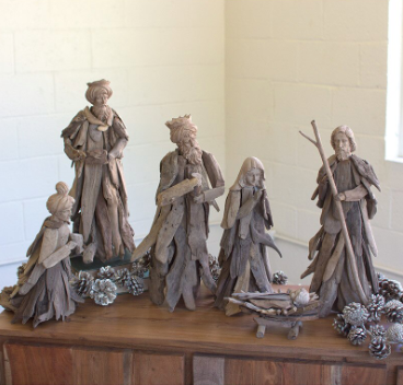 Driftwood Nativity Set (Set of 6 Figures)