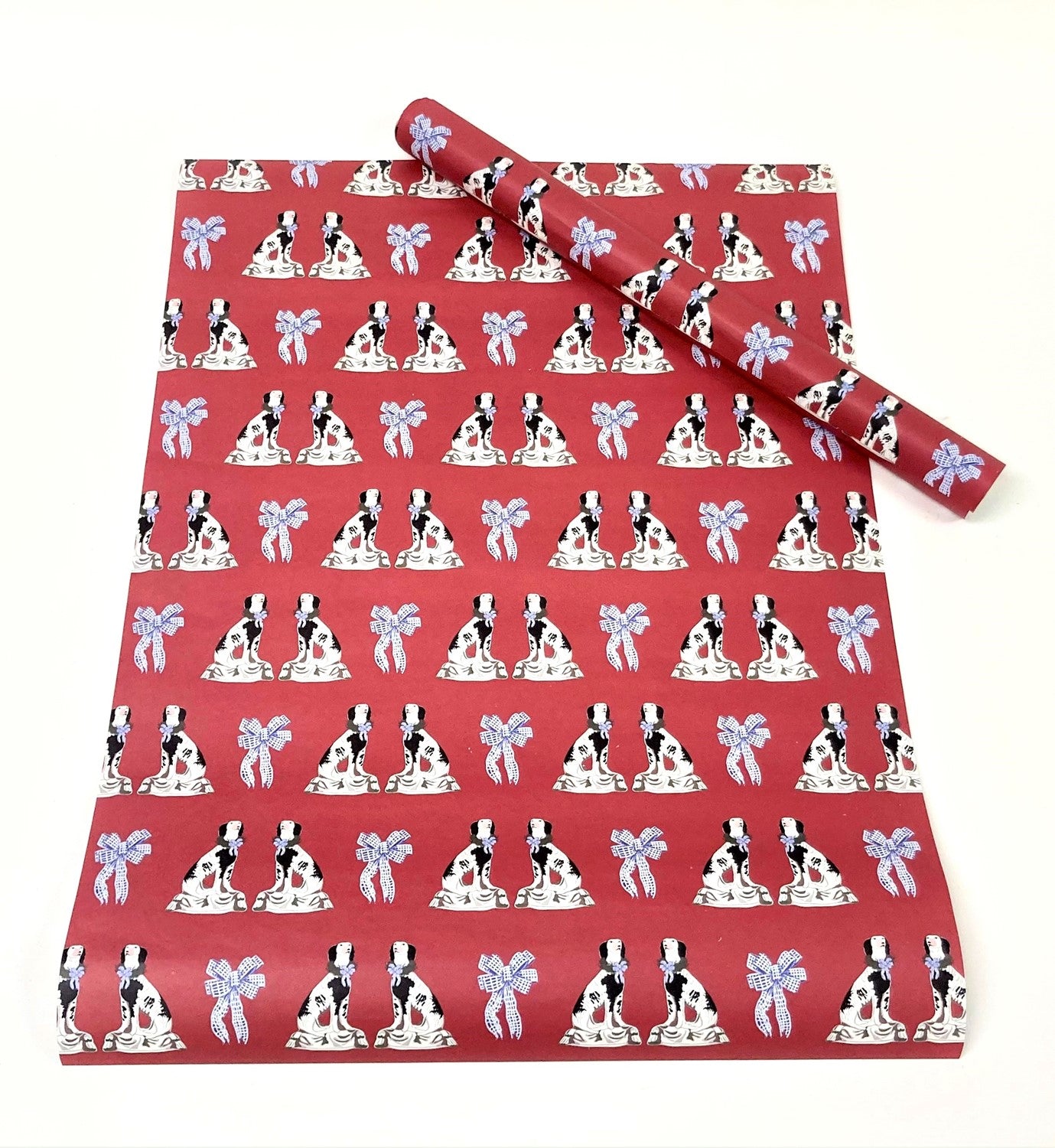 Gift Wrap | Holiday Staffordshire Dogs