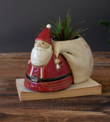 {Pre-Order} Ceramic Santa Planter