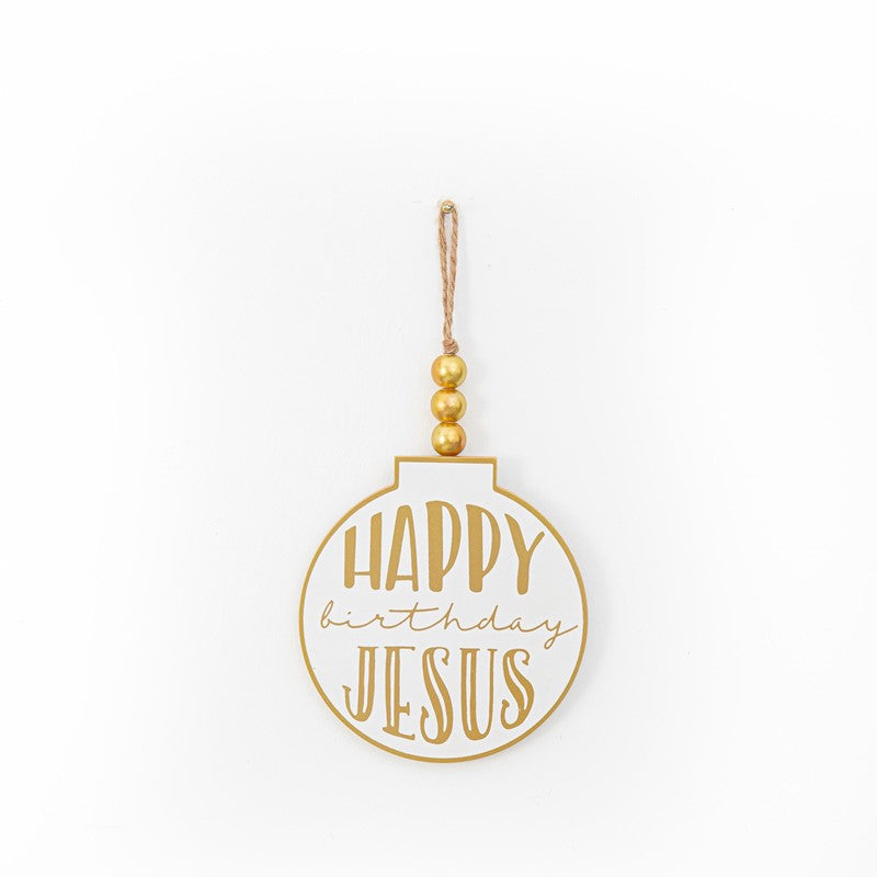 Happy Birthday Jesus Ornament