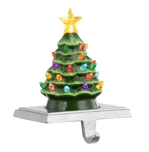 Nostalgic Tree Stocking Holder (Lit)