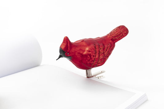 Large Glass Cardinal Ornament