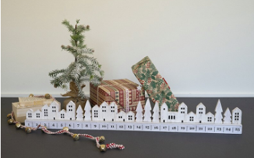 Wooden Village Advent Calendar