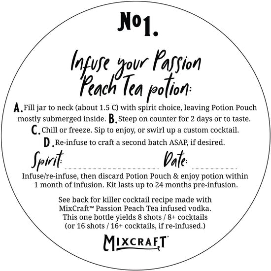 Mixcraft Spirit Infusion Kit (Passion Peach Tea) (Age 21+)