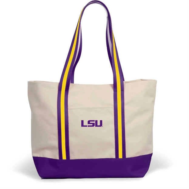 Canvas Boat Tote - LSU