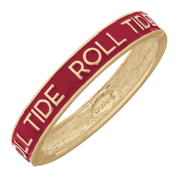 Roll Tide Enamel Hinge Bracelets (2 colors)