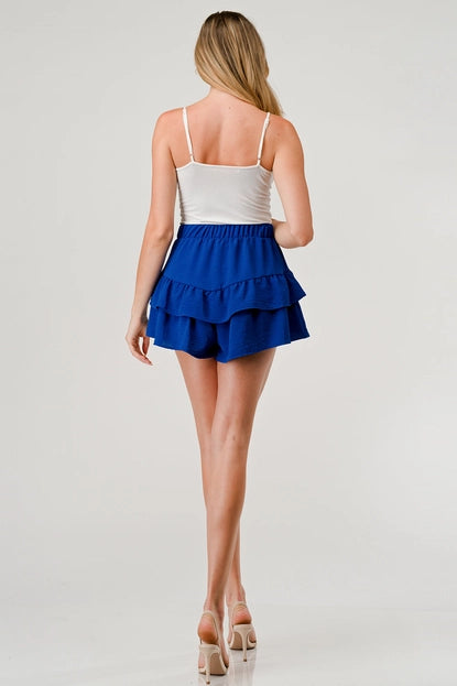 Double Ruffle Skort (Blue)