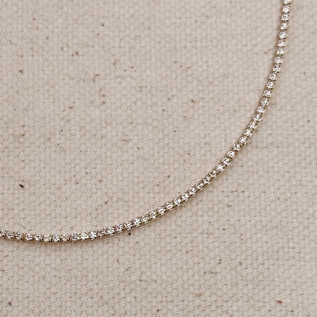 18K Gold Tennis Bracelet {temporarily out of stock}