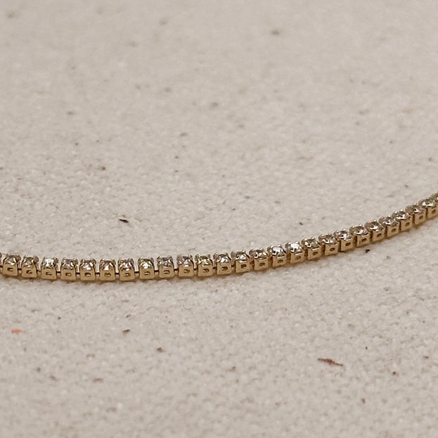 18K Gold Tennis Bracelet {temporarily out of stock}