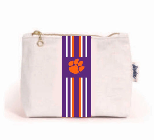 Small Canvas Pouch - Clemson