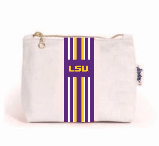 Small Canvas Pouch - LSU