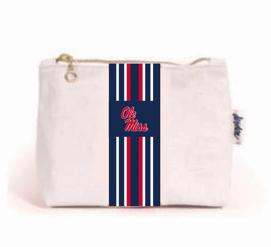 Small Canvas Pouch - Ole Miss