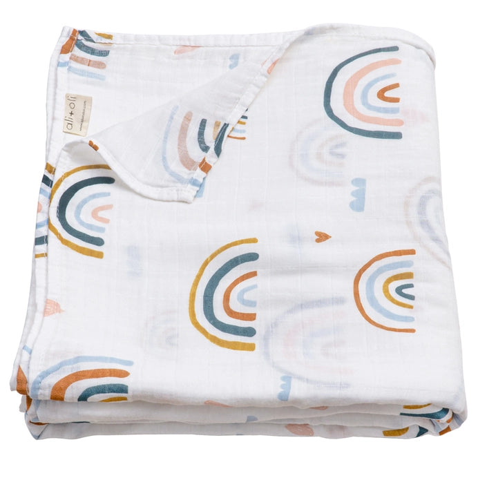 Extra Soft Organic Muslin Swaddle Blankets (Patterns)