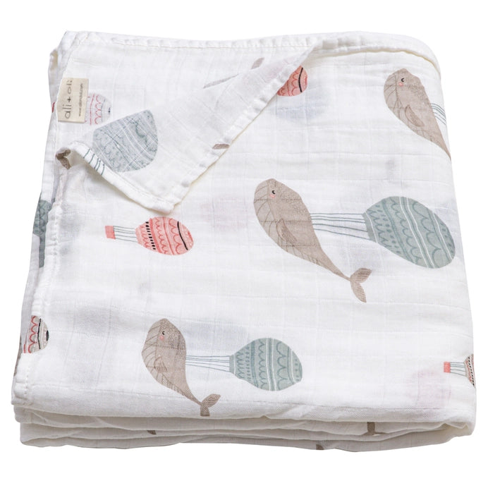 Extra Soft Organic Muslin Swaddle Blankets (Patterns)