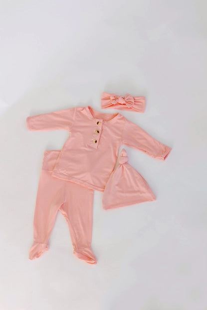 Classic Baby Top + Bottom Set (pink)