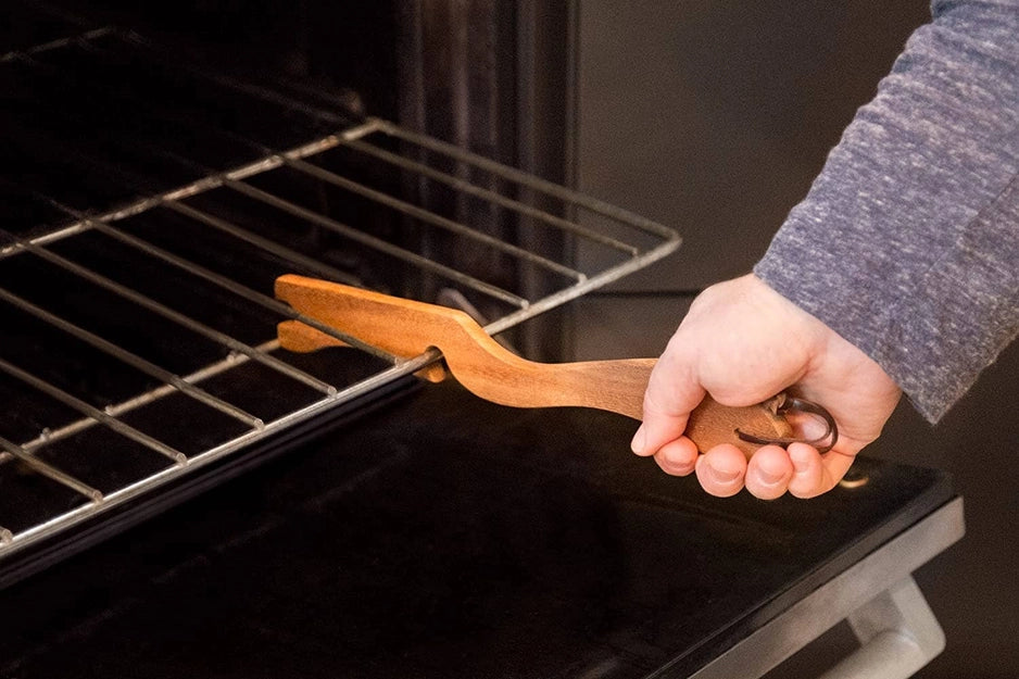 Oven Rack Push/Pull, Acacia Wood