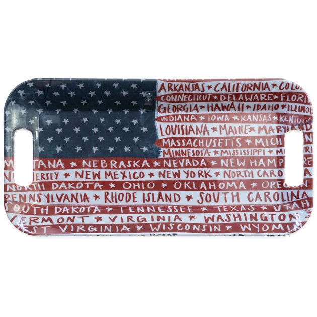 Patriotic Melamine Serving Tray