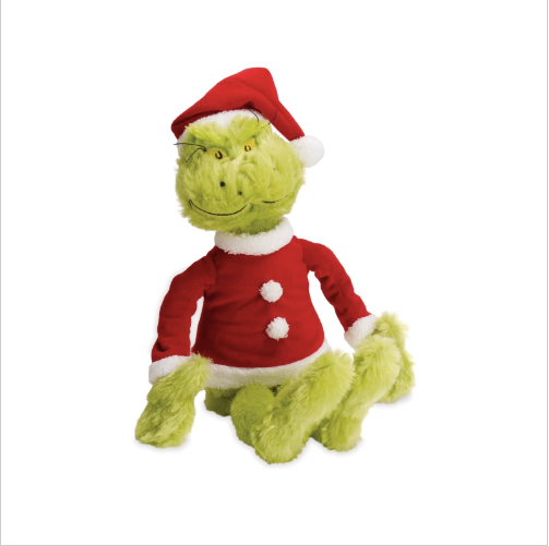 Grinch Santa Plush / Book Set