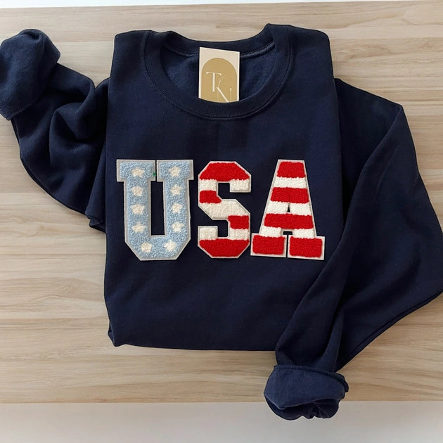 4th of July USA Crewneck Sweatshirt