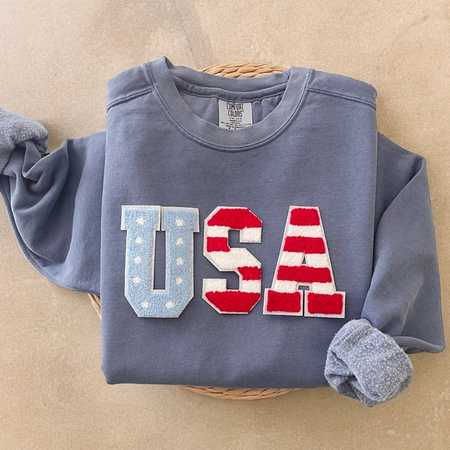 4th of July USA Crewneck Sweatshirt