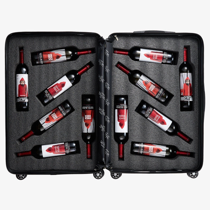 12-Bottle Wine Suitcase, TSA approved