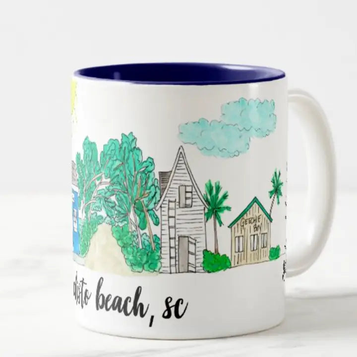 Edisto Beach, SC Coffee Mugs (Pair)