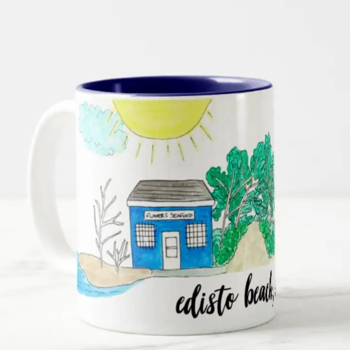 Edisto Beach, SC Coffee Mugs (Pair)