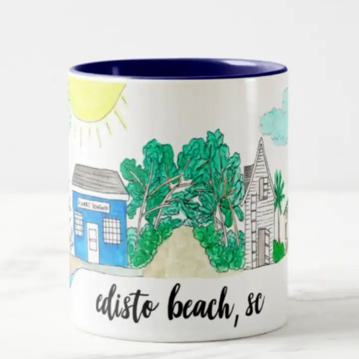 Edisto Beach, SC Coffee Mugs (Pair)