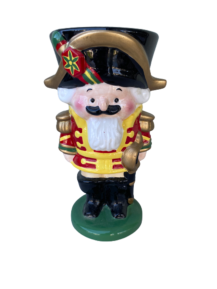 Large 8" Ceramic Nutcracker Soldier Mug