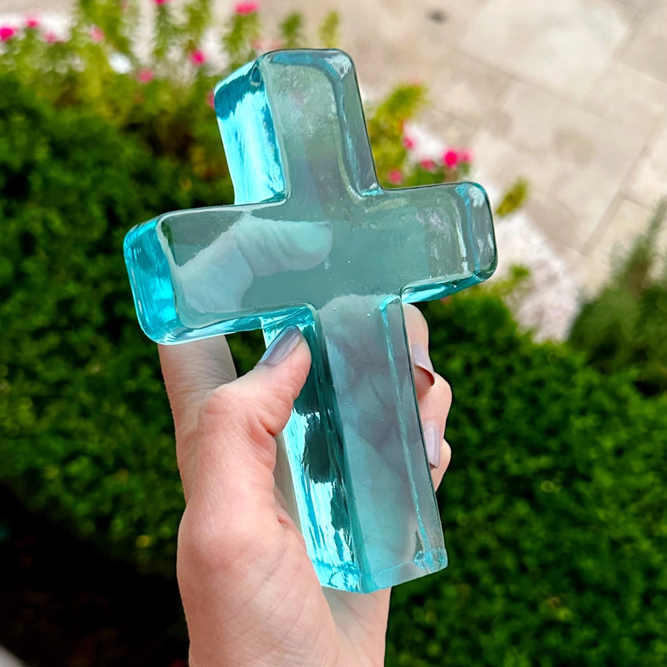 Glass Cross Gift Box Set